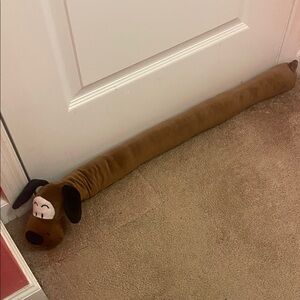 Brown Dachshund Dog Door Draft Stopper